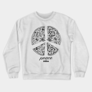 Peace & Pizza Crewneck Sweatshirt